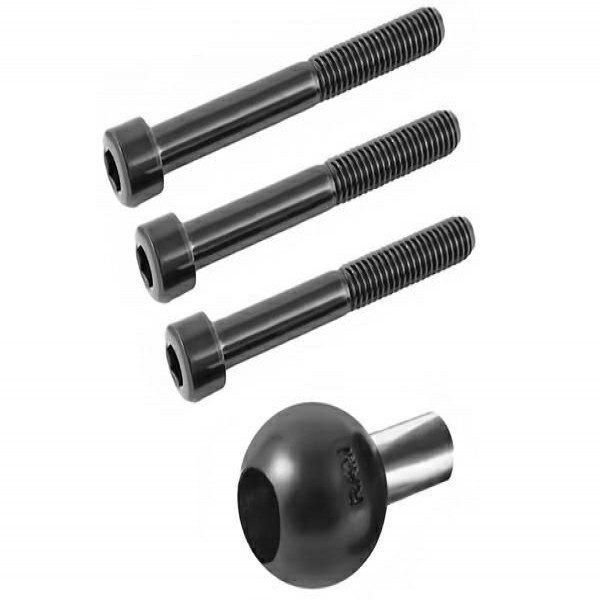 RAM Mounts RAM MOUNT1" BALL BASE w/HOLE & M8 SCREW
